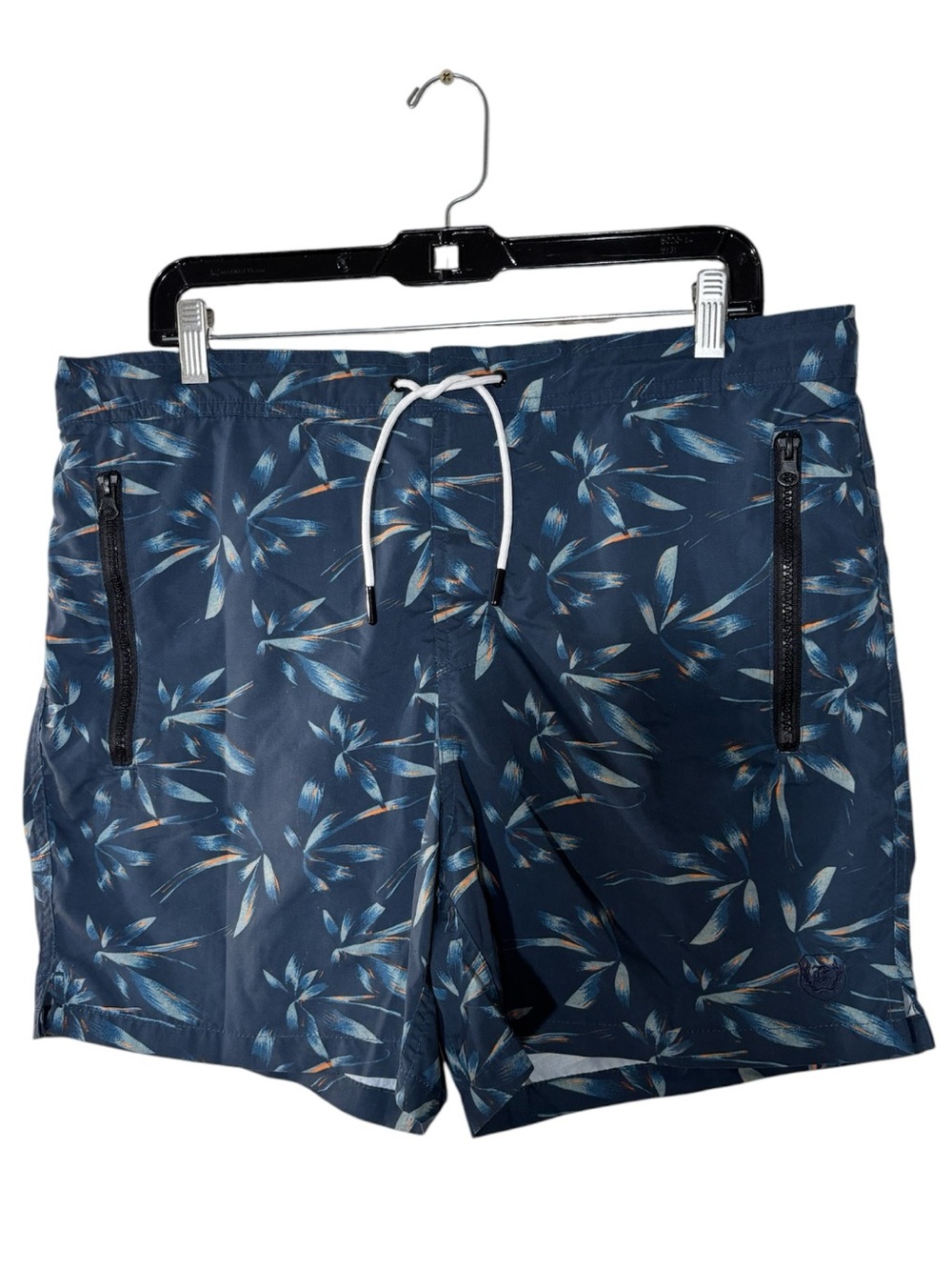 The Kooples Sport Men’s Floral Swim Trunks Navy Blue Size XL NWT